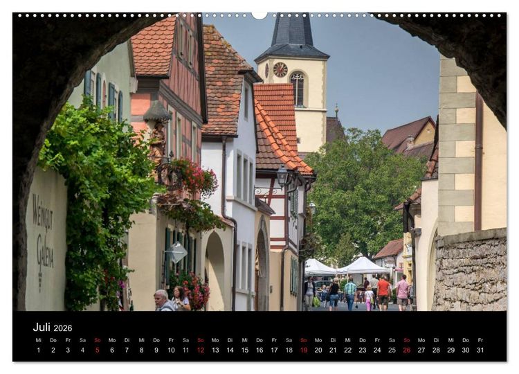 Produktbild: Sommerach - Perle der Mainschleife (hochwertiger Premium Wandkalender 2026 DIN A2 quer), Kunstdruck in Hochglanz