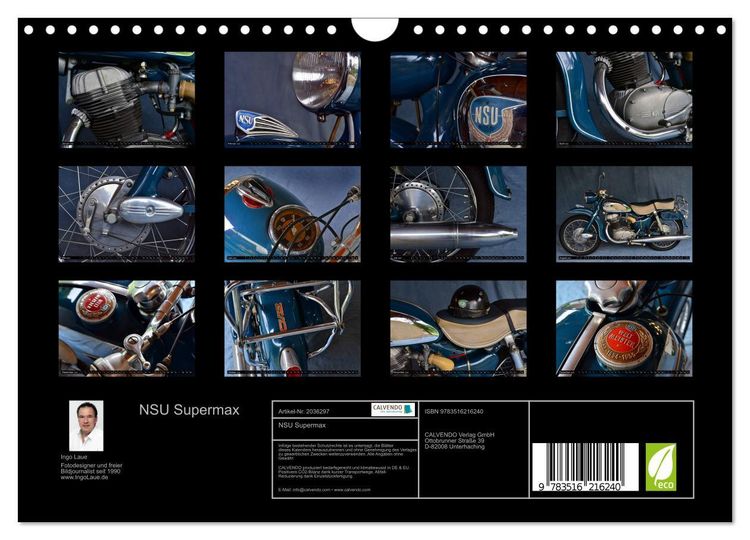 Produktbild: NSU Supermax (Wandkalender 2026 DIN A4 quer), CALVENDO Monatskalender