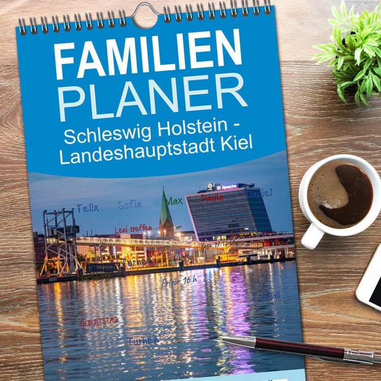 Produktbild: Familienplaner 2026 - Schleswig Holstein - Landeshauptstadt Kiel mit 5 Spalten (Wandkalender, 21 x 45 cm) CALVENDO