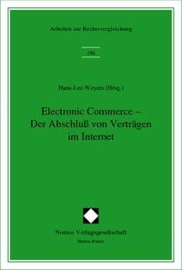 Produktbild: Electronic Commerce - Der Abschlu&szlig; von Vertr&auml;gen im Internet