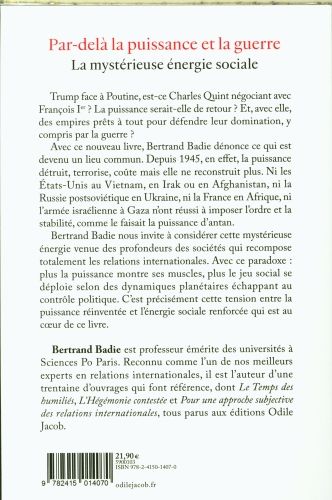 Produktbild: Par-del&agrave; la puissance et la guerre : la myst&eacute;rieuse &eacute;nergie sociale