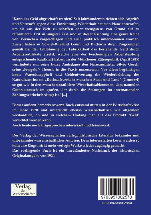 Produktbild: Kann das Geld abgeschafft werden?