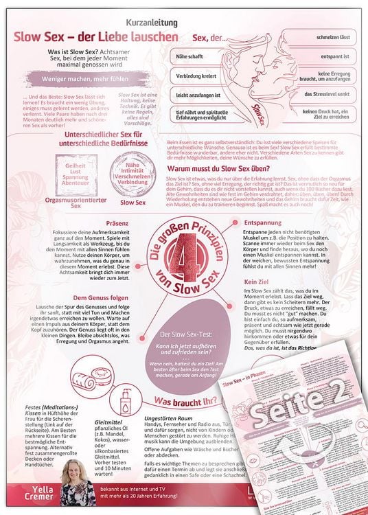 Produktbild: Slow Sex - der Liebe Lauschen - Kurzanleitung
