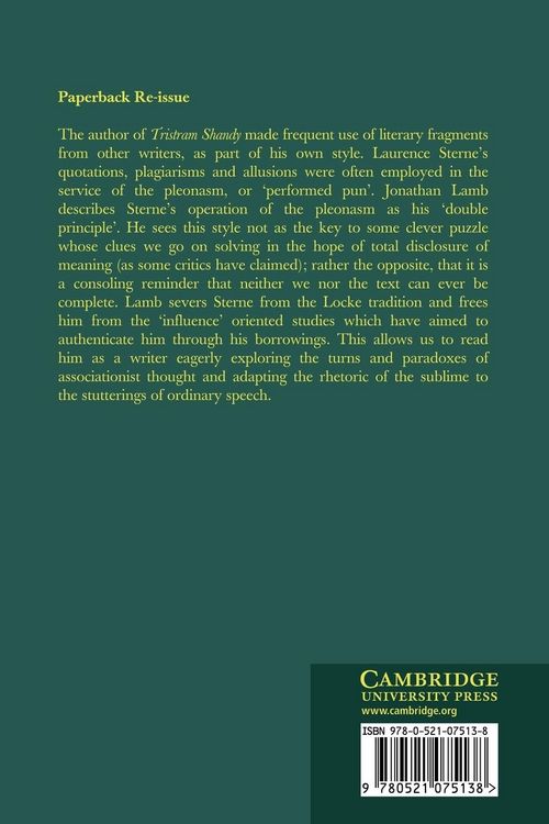 Produktbild: Sterne's Fiction and the Double Principle