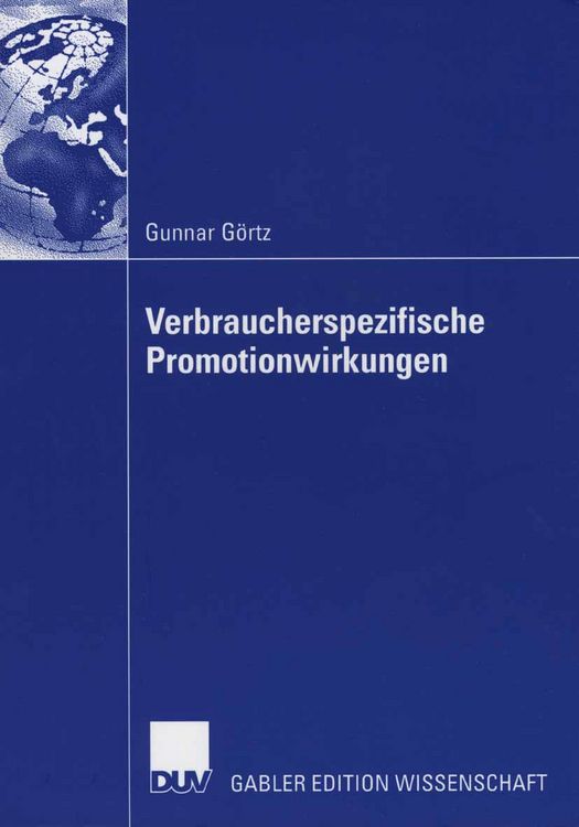 Produktbild: Verbraucherspezifische Promotionwirkungen
