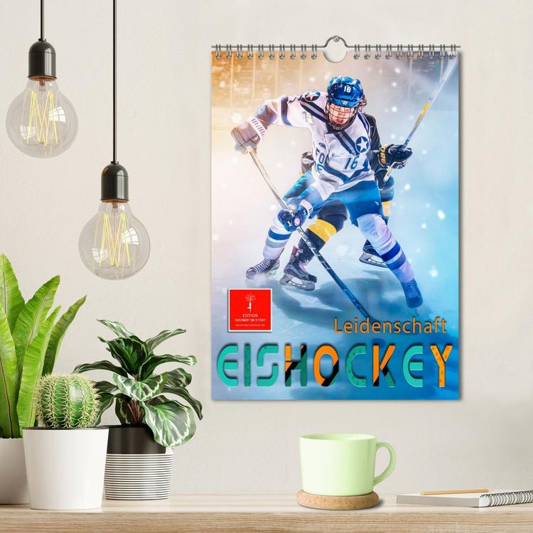 Produktbild: Eishockey Leidenschaft (Wandkalender 2026 DIN A4 hoch), CALVENDO Monatskalender
