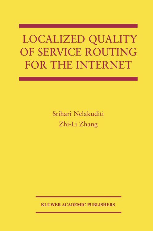 Produktbild: Localized Quality of Service Routing for the Internet