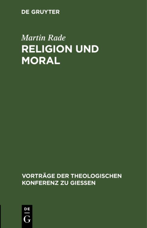 Produktbild: Religion und Moral