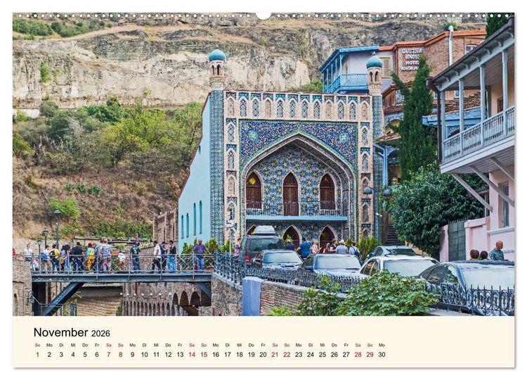 Produktbild: Tiflis - Die Metropole Georgiens (Wandkalender 2026 DIN A2 quer), CALVENDO Monatskalender
