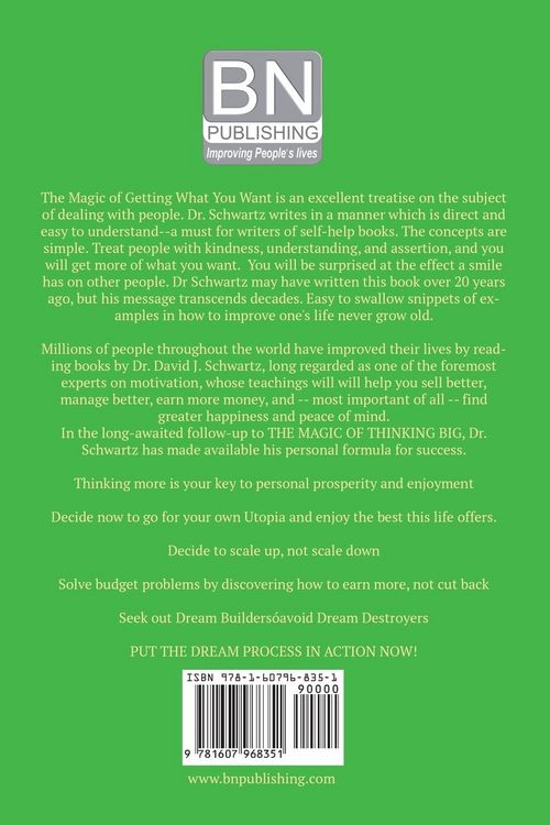 Produktbild: The Magic of Getting What You Want by David J. Schwartz author of The Magic of Thinking Big