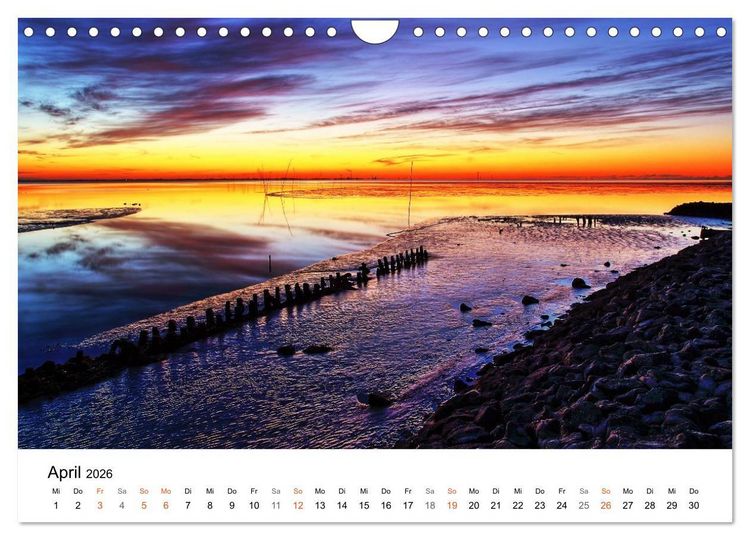 Produktbild: Nordseebad Wremen - Strandimpressionen (Wandkalender 2026 DIN A4 quer), CALVENDO Monatskalender