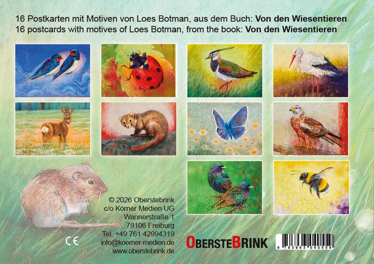 Produktbild: Von den Wiesentieren &ndash; Ein Postkartenbuch