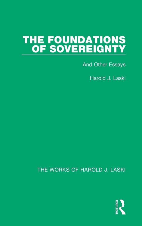 Produktbild: The Foundations of Sovereignty (Works of Harold J. Laski)