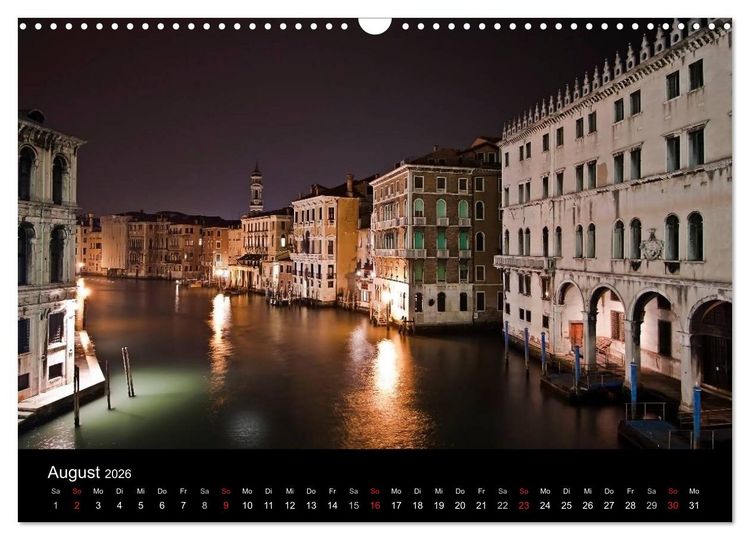 Produktbild: Bella Venezia (Wandkalender 2026 DIN A3 quer), CALVENDO Monatskalender