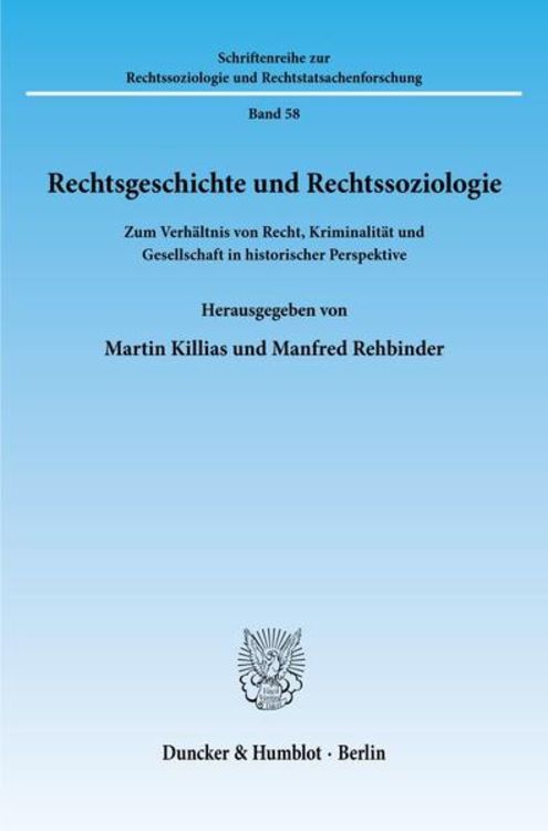 Produktbild: Rechtsgeschichte und Rechtssoziologie.