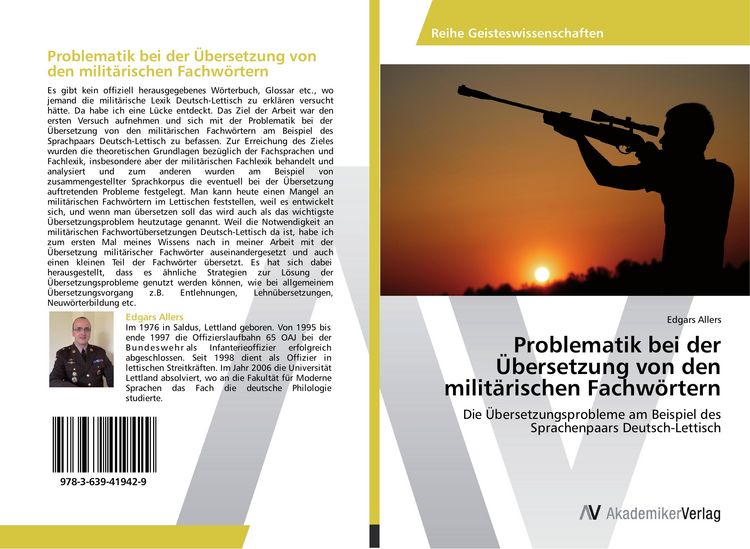 Produktbild: Problematik bei der &Uuml;bersetzung von den milit&auml;rischen Fachw&ouml;rtern