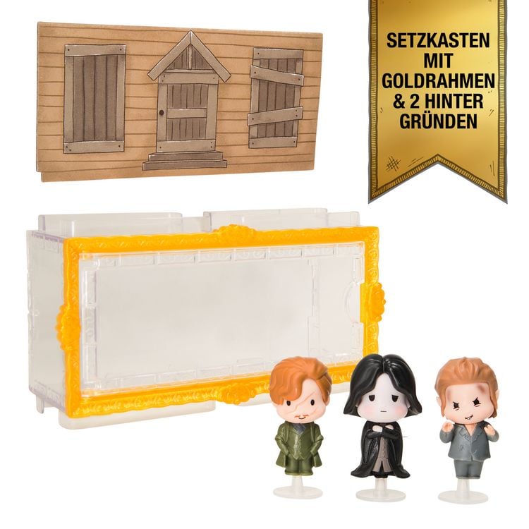 Produktbild: Wizarding World Harry Potter - Micro Magical Moments Sammelfiguren Multipack "Rivalen mit Remus Lupin, Severus Snape, Peter Pettigrew und Setzkasten