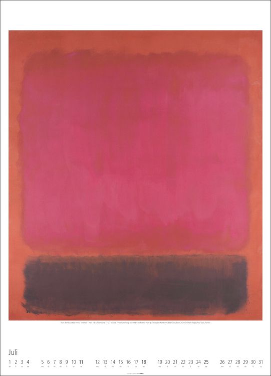 Produktbild: Mark Rothko Kalender 2027