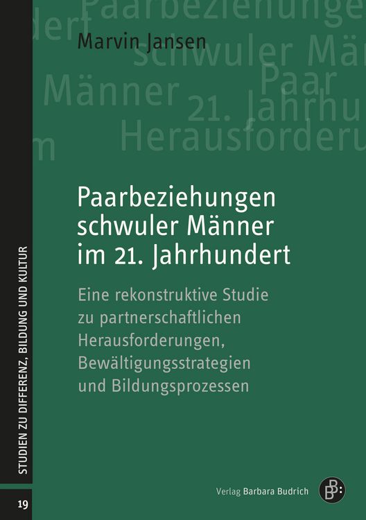Produktbild: Paarbeziehungen schwuler M&auml;nner im 21. Jahrhundert