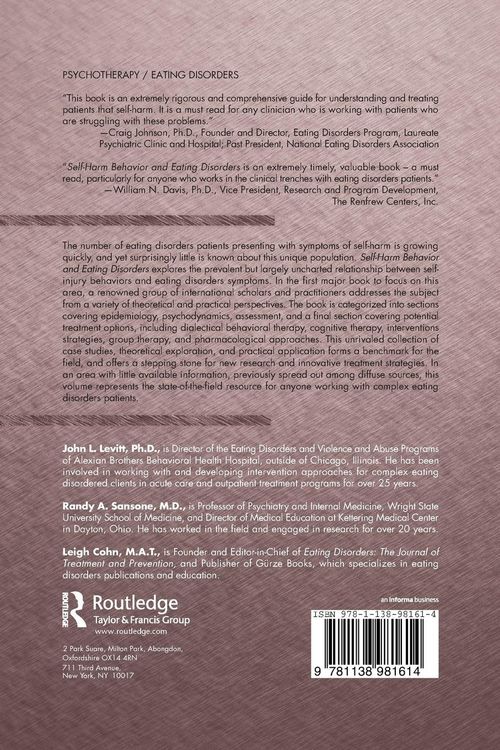 Produktbild: Self-Harm Behavior and Eating Disorders