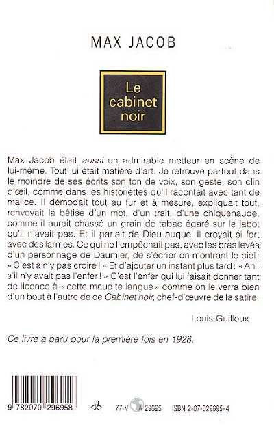 Produktbild: Le Cabinet noir