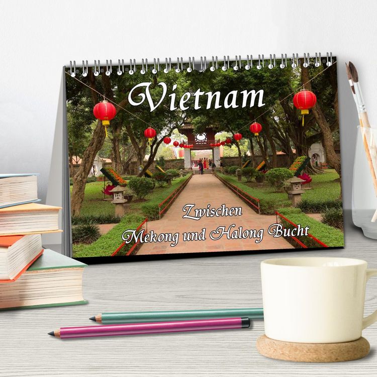 Produktbild: Vietnam - Zwischen Mekong und Halong Bucht (Tischkalender 2026 DIN A5 quer), CALVENDO Monatskalender