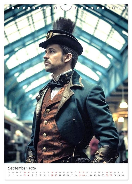 Produktbild: Voll unter Dampf: Steampunker (Wandkalender 2026 DIN A4 hoch), CALVENDO Monatskalender