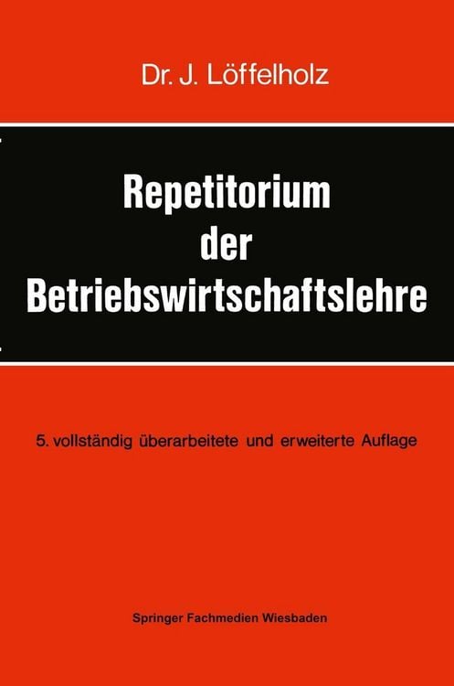 Produktbild: Repetitorium der Betriebswirtschaftslehre