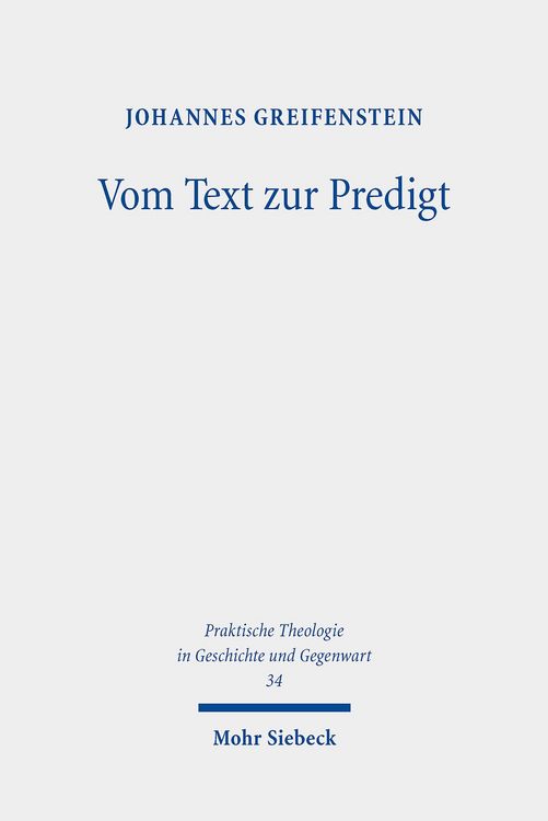 Produktbild: Vom Text zur Predigt