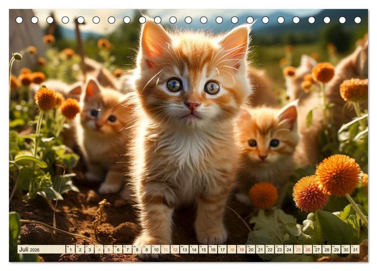 Produktbild: Viele Tiere auf dem Bauernhof (Tischkalender 2026 DIN A5 quer), CALVENDO Monatskalender