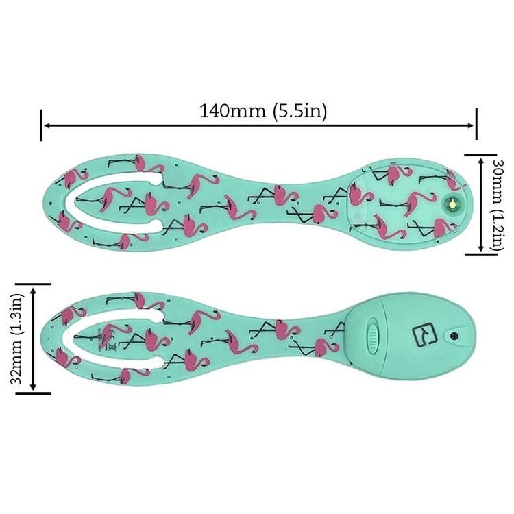 Produktbild: Flexilight Leselicht (Flamingo) - 2 in 1 Leselampe & Lesezeichen - Geschenk für Leser, Buchliebhaber - Deutsche Ausgabe