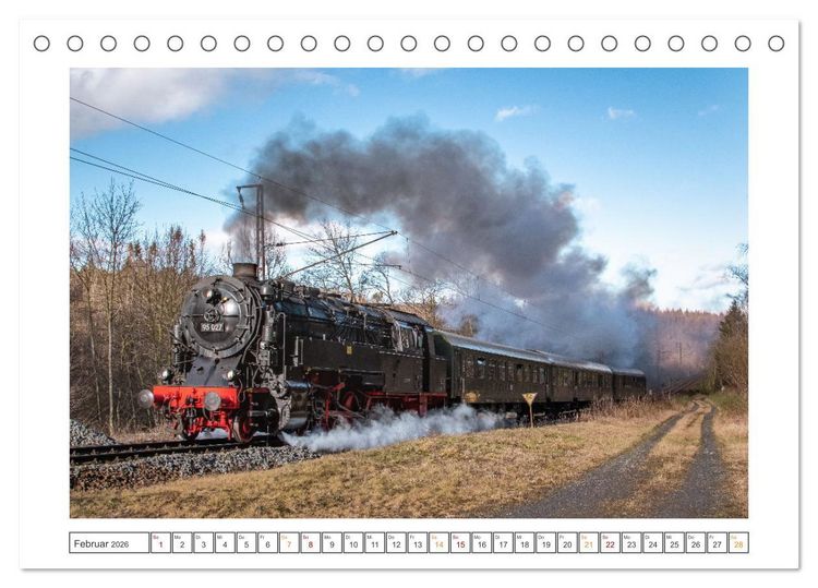 Produktbild: Museumsbahnen auf Tour (Tischkalender 2026 DIN A5 quer), CALVENDO Monatskalender