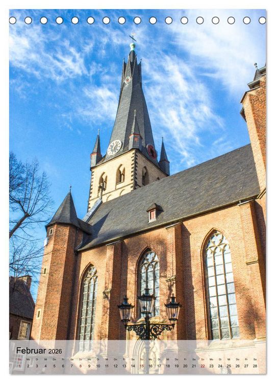 Produktbild: Kirchen in D&uuml;sseldorf (Tischkalender 2026 DIN A5 hoch), CALVENDO Monatskalender