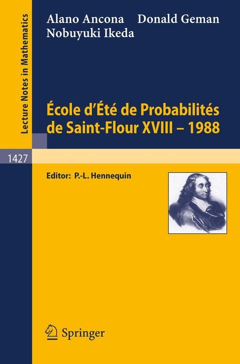 Produktbild: Ecole d'Ete de Probabilites de Saint-Flour XVIII - 1988