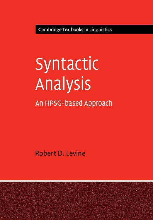 Produktbild: Syntactic Analysis