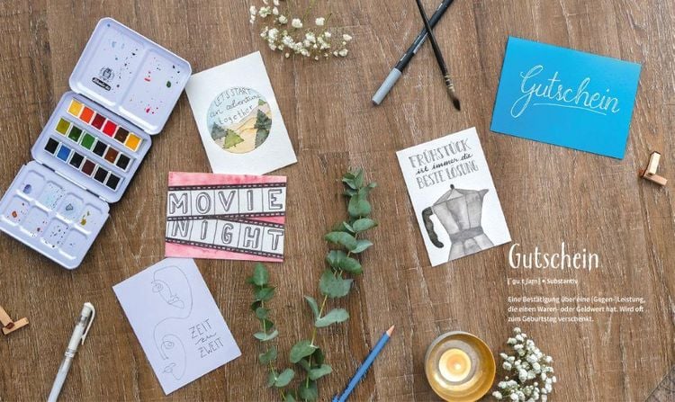 Produktbild: Handlettering! Gru&szlig;karten