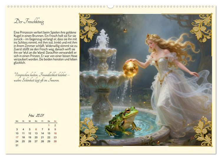 Produktbild: Die sch&ouml;nsten M&auml;rchen (hochwertiger Premium Wandkalender 2027 DIN A2 quer), Kunstdruck in Hochglanz