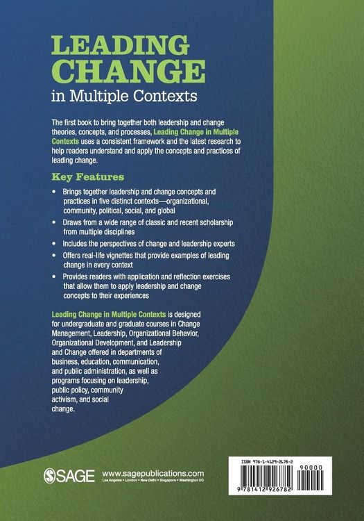 Produktbild: Leading Change in Multiple Contexts