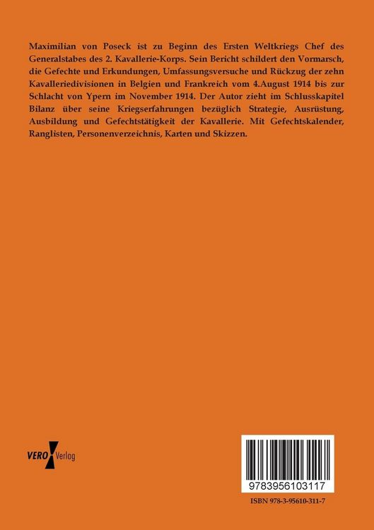 Produktbild: Die deutsche Kavallerie 1914 in Belgien und Frankreich