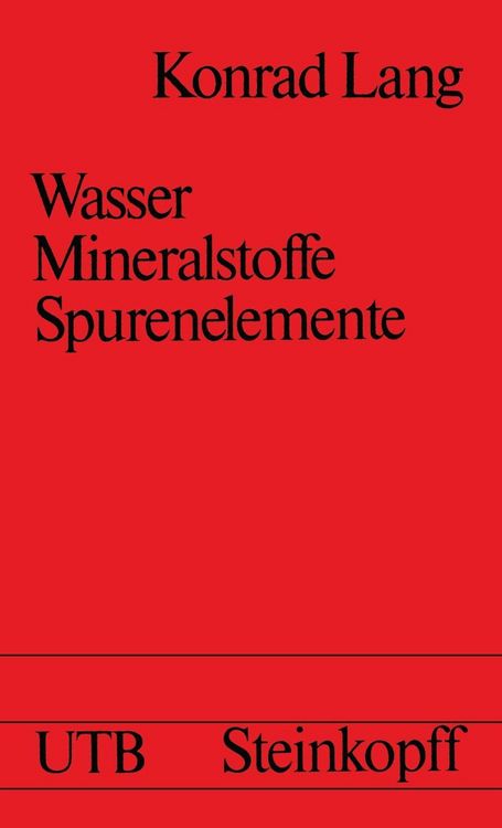Produktbild: Wasser, Mineralstoffe, Spurenelemente