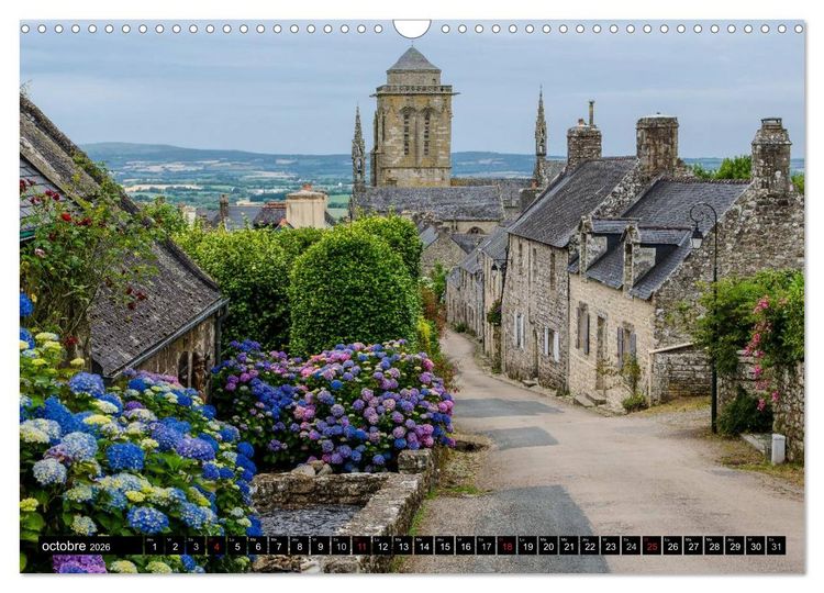 Produktbild: Bretagne Un r&ecirc;ve en couleurs (Calendrier mural 2026 DIN A3 vertical), CALVENDO calendrier mensuel