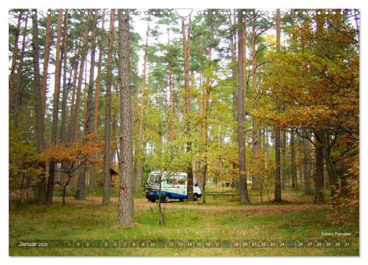 Produktbild: Vanlife - Leben, fahren, frei sein mit dem Wohnmobil (Wandkalender 2026 DIN A3 quer), CALVENDO Monatskalender