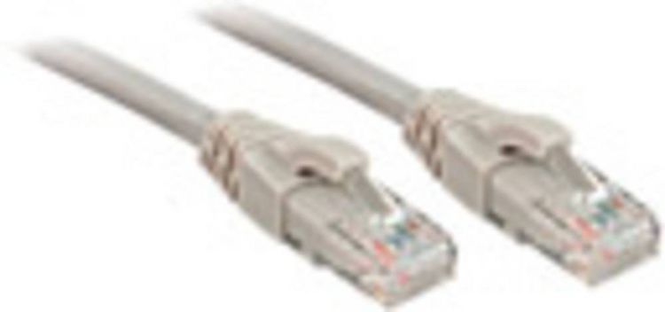 Produktbild: LINDY 48007 RJ45 Patchkabel CAT 6 U/UTP 10.00m Grau 1St.