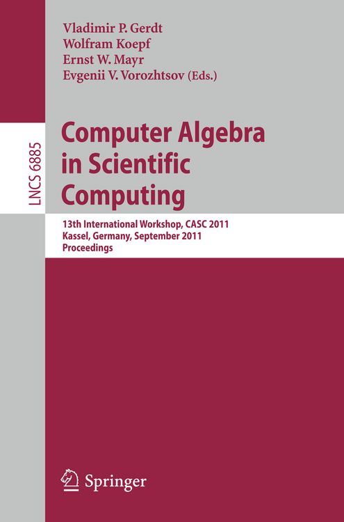 Produktbild: Computer Algebra in Scientific Computing