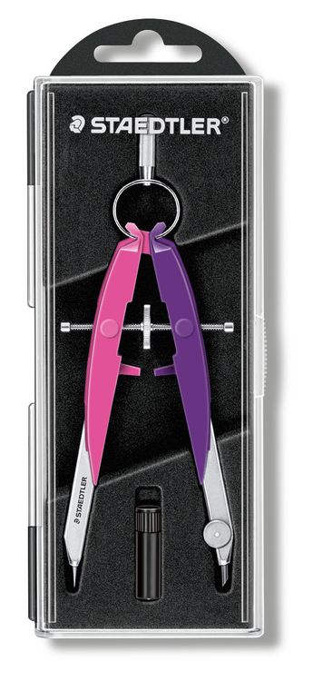Produktbild: STAEDTLER Mars comfort 556, Pr&auml;zisions-Geometriezirkel, Zirkel, neon pink/violett 556 00-N2