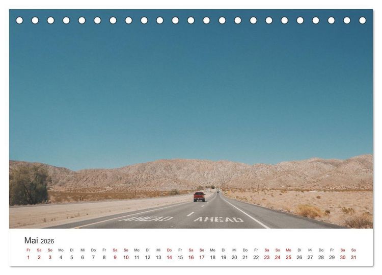 Produktbild: Kalifornien - The Golden State (Tischkalender 2026 DIN A5 quer), CALVENDO Monatskalender