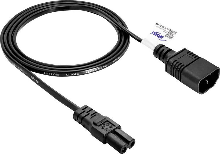 Produktbild: Akyga Strom Anschlusskabel 1.5m Schwarz