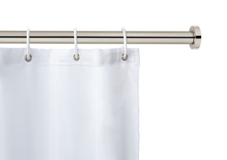 Produktbild: Teleskop-Duschstange Mod. Luz 70 - 115 cm, Chrom, ausziehbare Duschvorhangstange aus rostfreiem