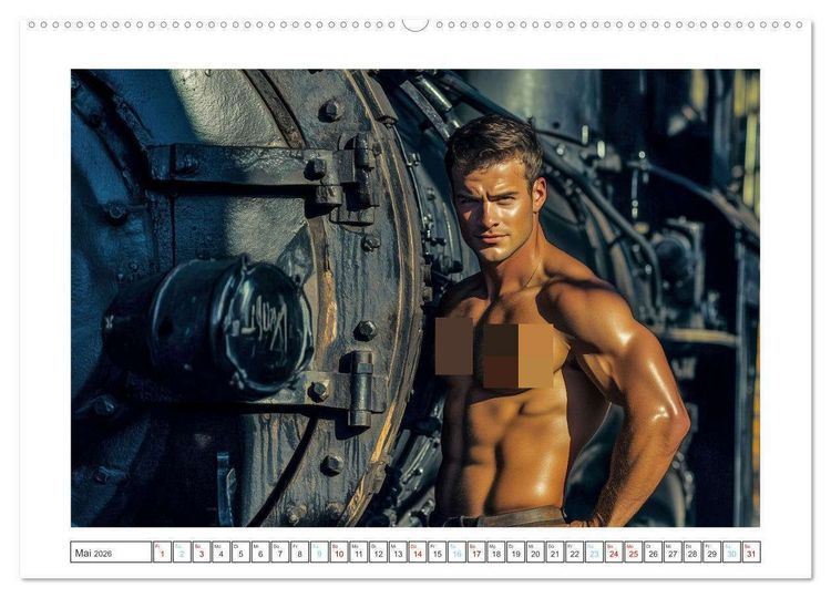 Produktbild: Mit Volldampf in dein Herz (hochwertiger Premium Wandkalender 2026 DIN A2 quer), Kunstdruck in Hochglanz