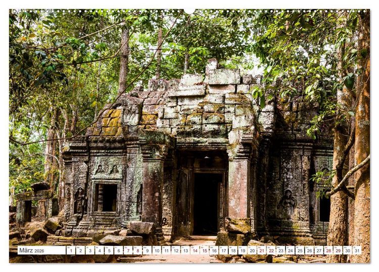Produktbild: Siem Reap Stadt der Tempel Kambodscha (Wandkalender 2026 DIN A2 quer), CALVENDO Monatskalender